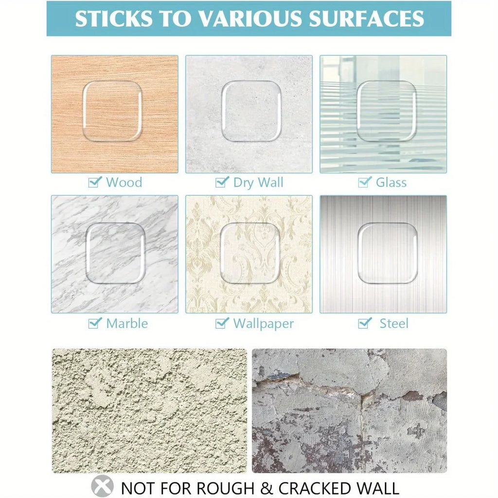 6-Piece Self-Adhesive Door Stop Wall Protectors – Clear Bumpers Door Stop Bumper Qme