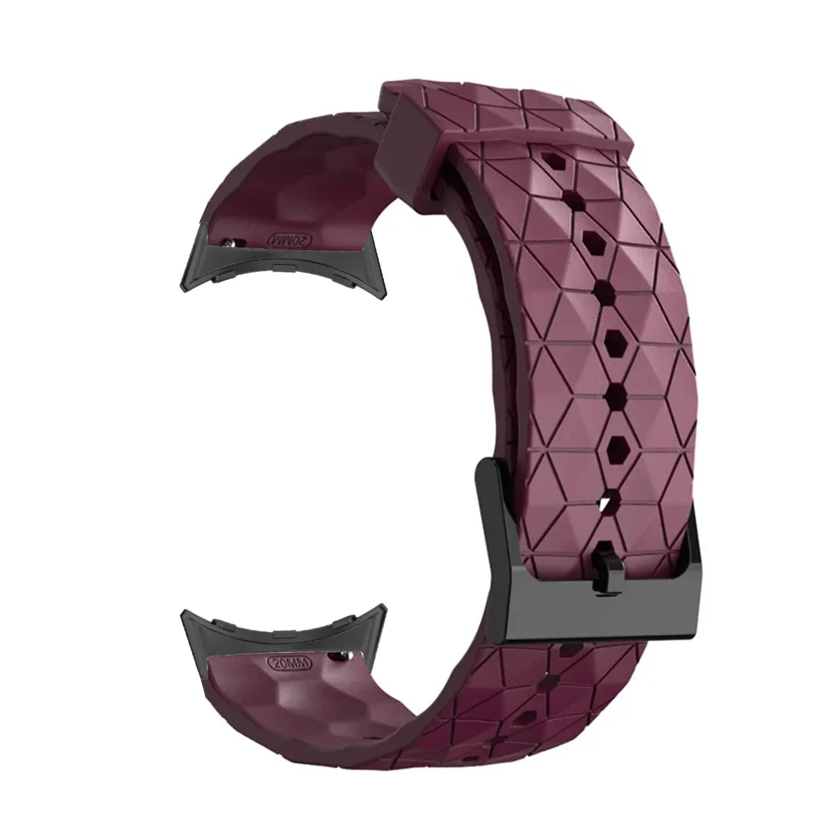 Silicone Sport Band for Google Pixel Watch 1 & 2 – 17 Colors Silicone Watch Band Qme Wine Red for pixel watch 2