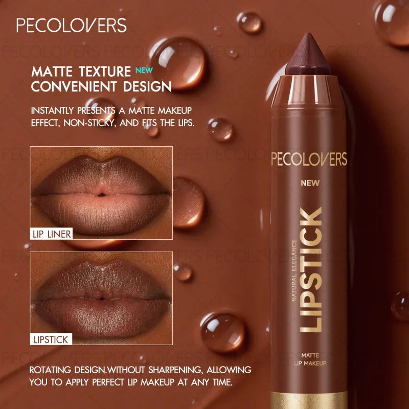 Lip Liner Brown Tube – Contour & Define for Fuller Lips Lip Liner Pencil Qme