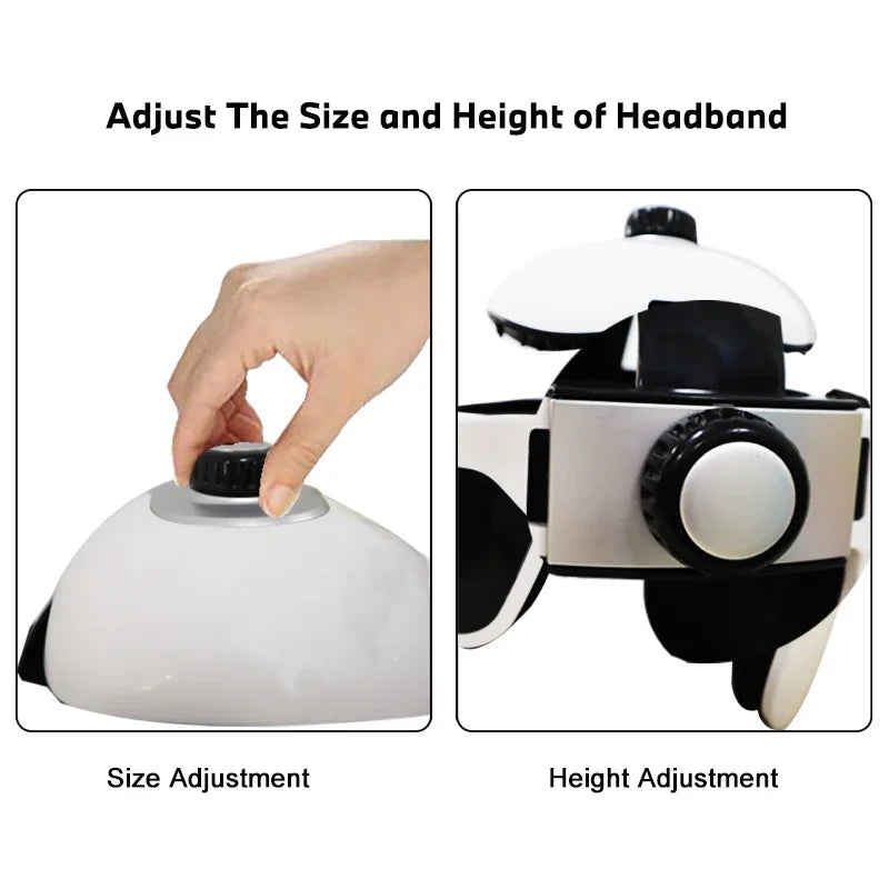 Wireless Air Pressure Head & Eye Massage Helmet with Music Head & Eye Massager Qst