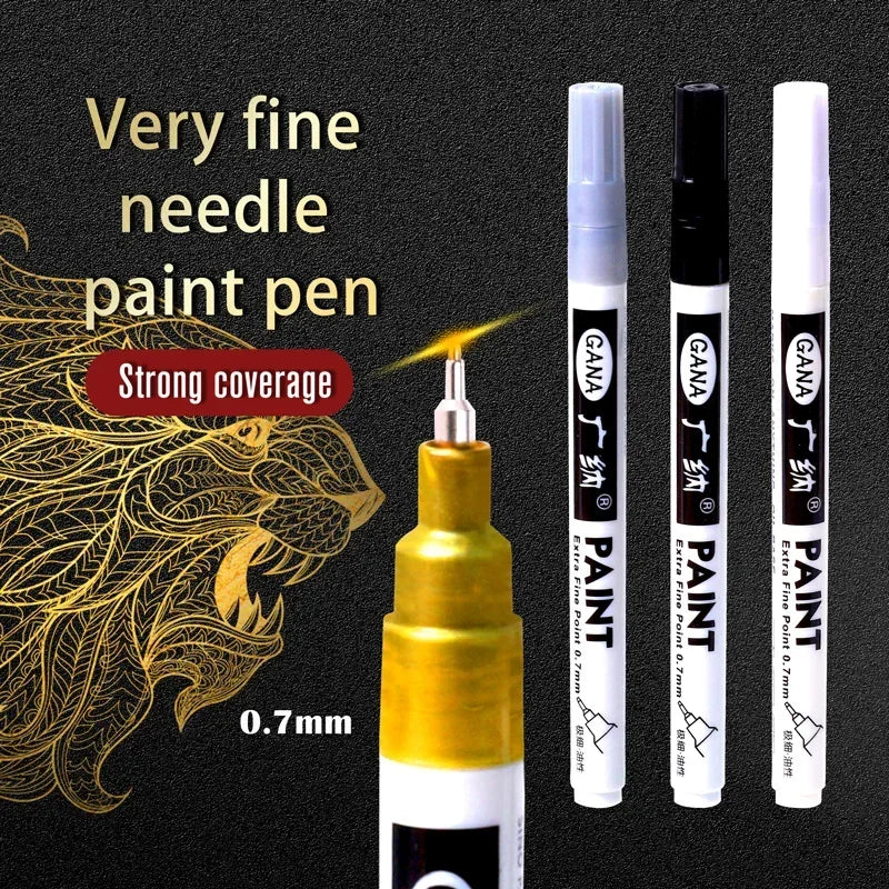 Permanent Paint Markers Fine Tip Waterproof – Rock, Wood & Canvas Paint Marker Pens Qme