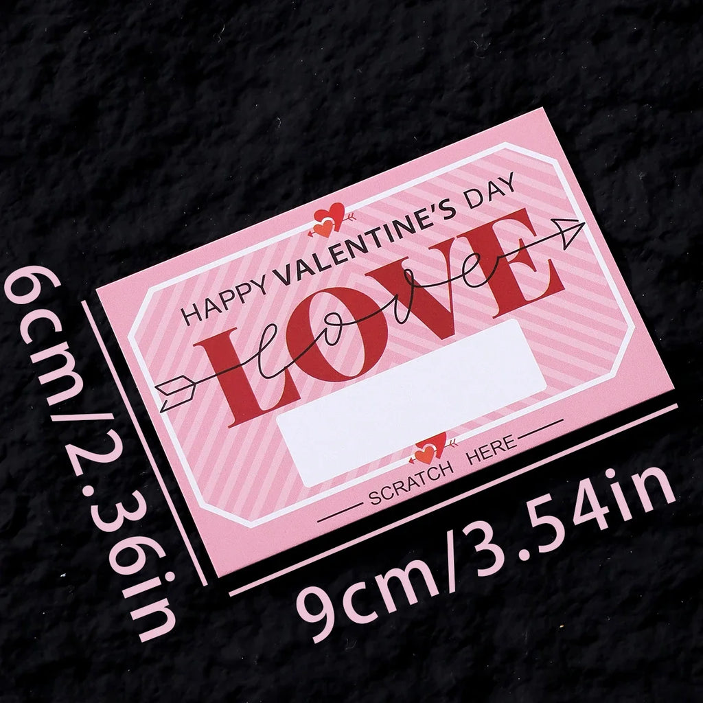 Scratch-Off Love Coupons Cards for Couples – Valentine's Day Couple Scratch-Off Cards Qme