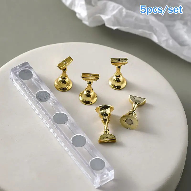 Acrylic Nail Tips Display Stand Holder – Magnetic, 5-Pack Nail Art Stand Qme A9