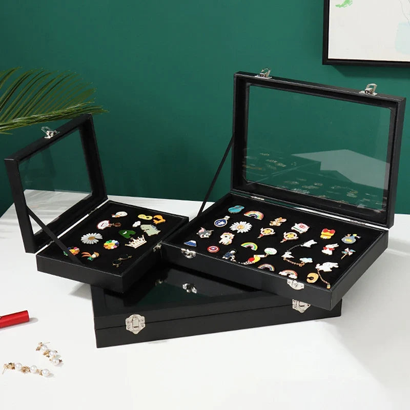 Medal & Pin Display Case – Dustproof Badge Storage Box Pin Display Case Qme
