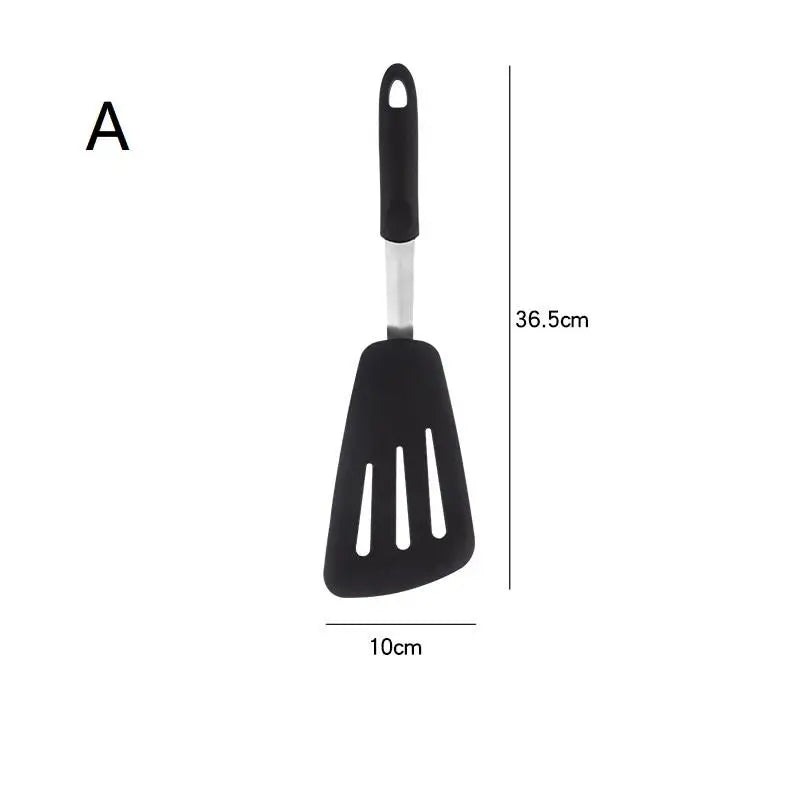 Stainless Steel Silicone Slotted Spatula – Kitchen Utensil Slotted Spatula Qme A