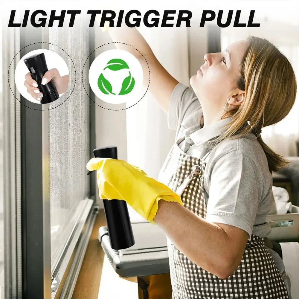 Portable High-Pressure Fine Mist Spray Bottle – Black Mist Spray Bottle Qme