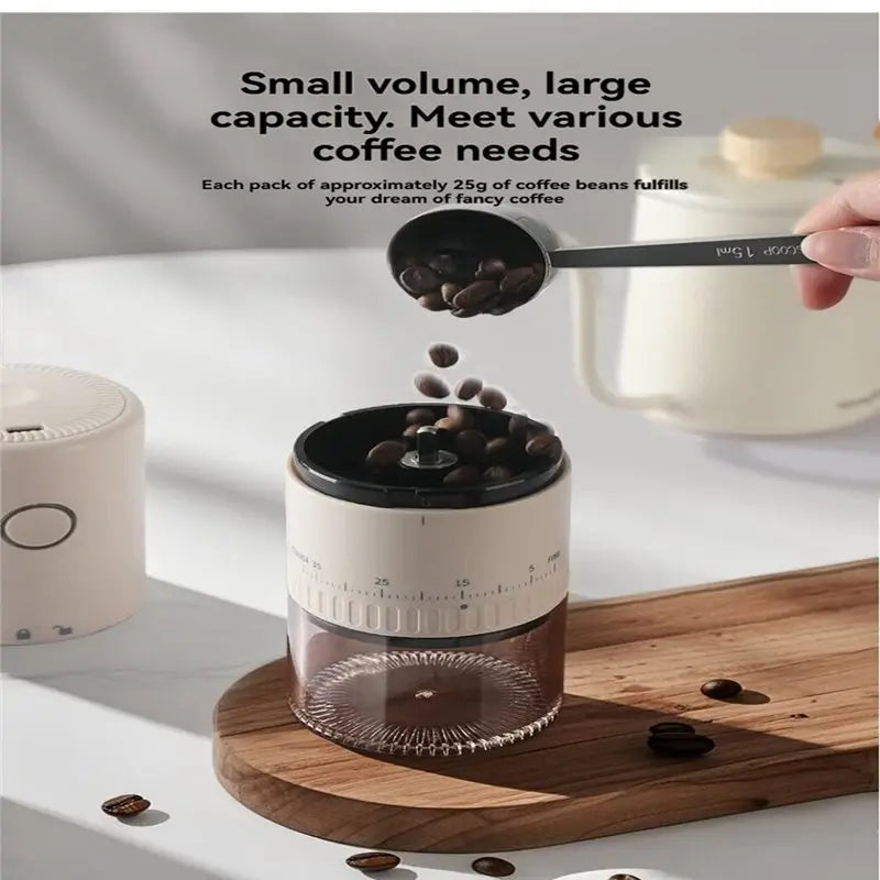 B15C 38-Gear Electric Burr Coffee Grinder USB Rechargeable Electric Coffee Grinder Qst
