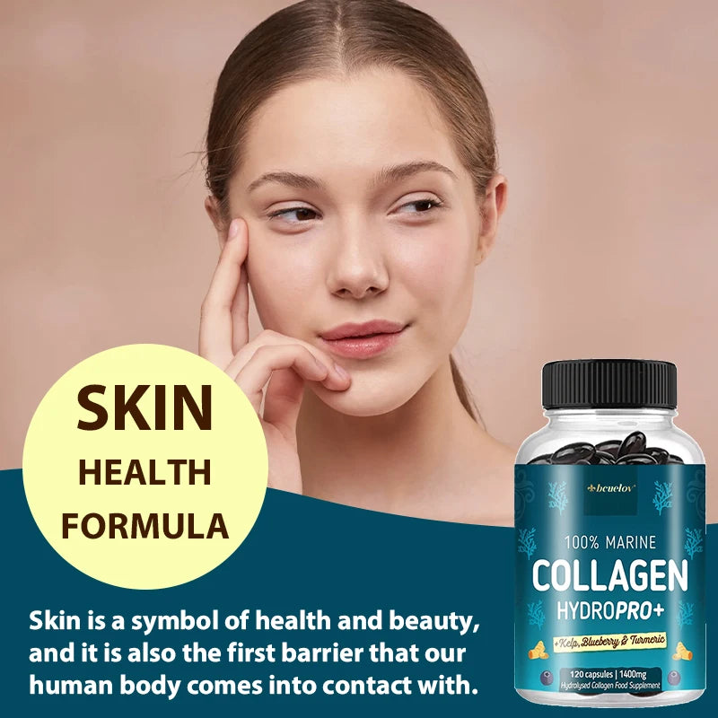 Marine Collagen Capsules – Skin, Hair & Nail Support Collagen Supplement Qst