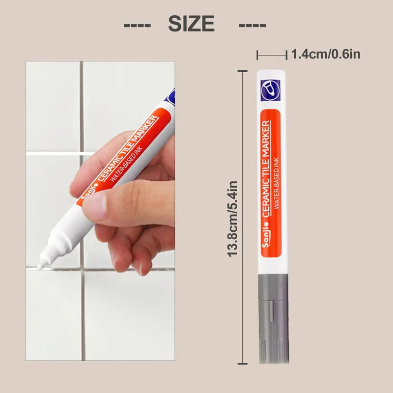 12-Pack Waterproof Grout Tile Marker Pens – Gap Repair & Sealer Grout Repair Markers Qme