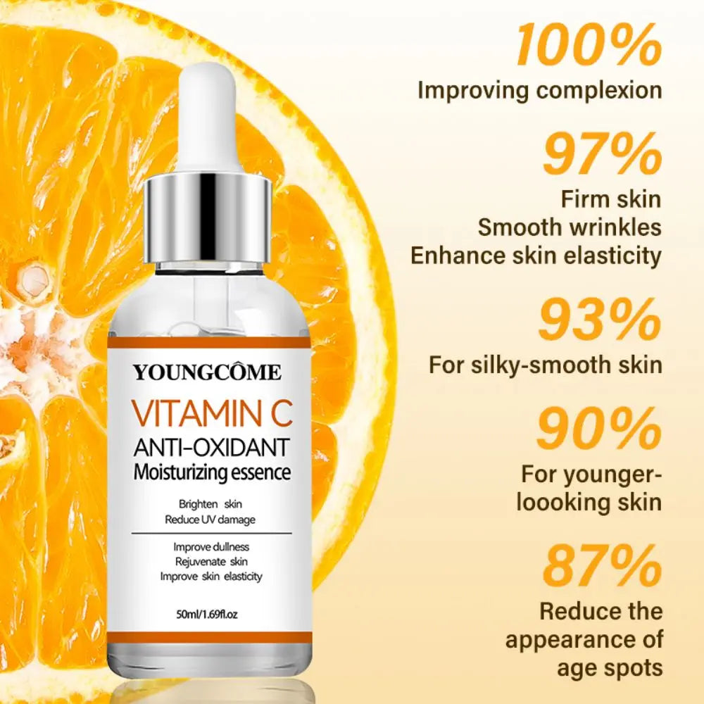 YOUNGCOME Vitamin C Facial Essence with Hyaluronic Acid 30/50ml Vitamin C Face Serum Qst