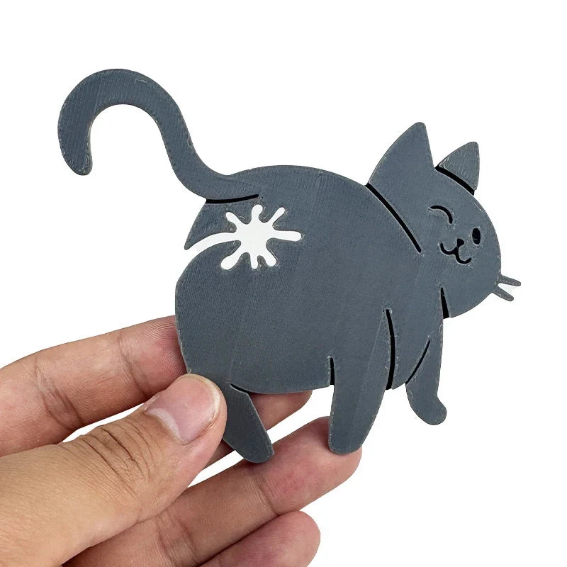 3D Cat Butt Bread Bag Clip – Novelty Snack Sealing Gadget Novelty Bag Clip Qme