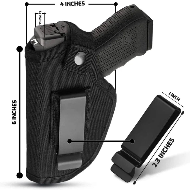 Universal OWB IWB Concealed Carry Holster – G17 G19 G23 Pistol Holster Qme