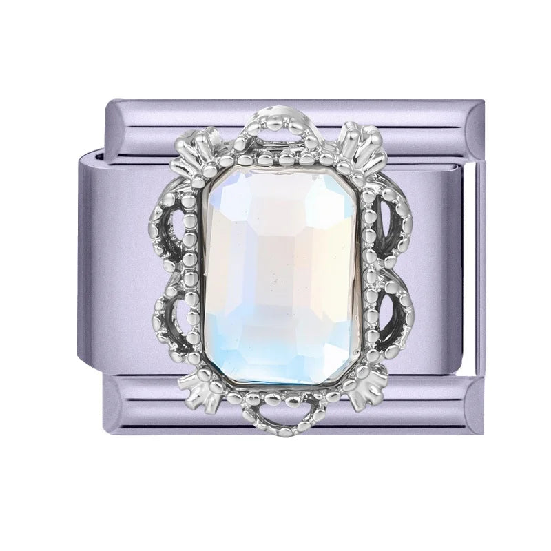 Zircon Bow Butterfly Rabbit Italian Charm Links DIY Bracelet Italian Charm Links Qme Style 26