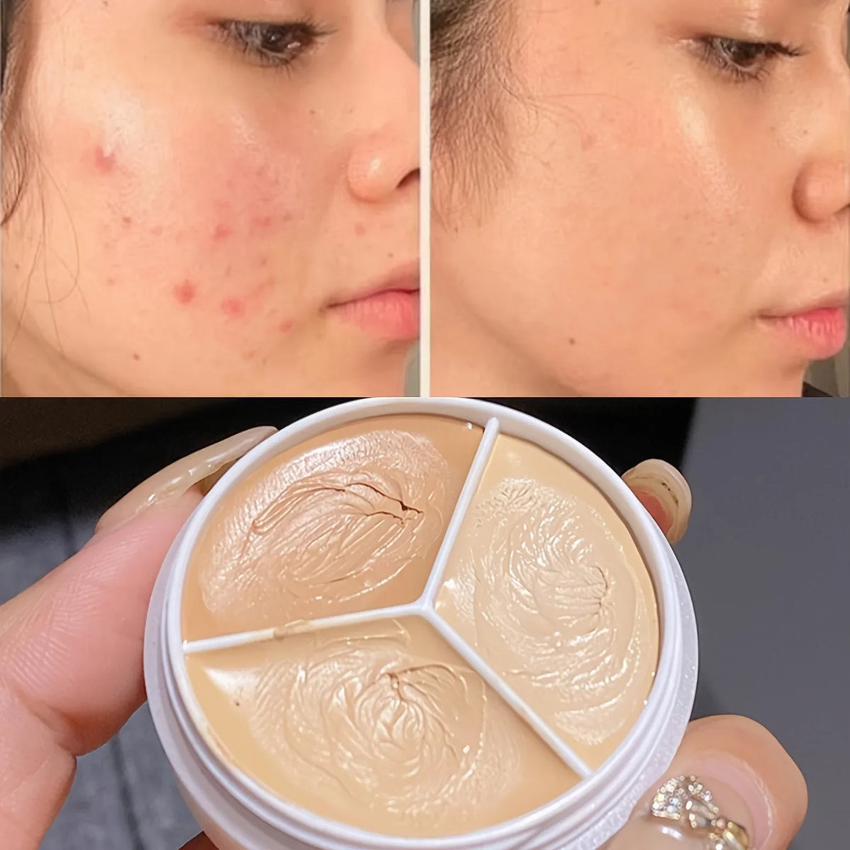 Mousse Concealer Palette – Matte & Highlight Coverage | Qme Mousse Concealer Palette Qme