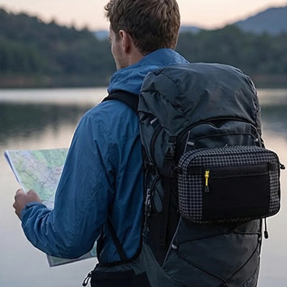 Waterproof Hiking Chest Bag – Lightweight Nylon Side Pocket Hiking Chest Bag Qme