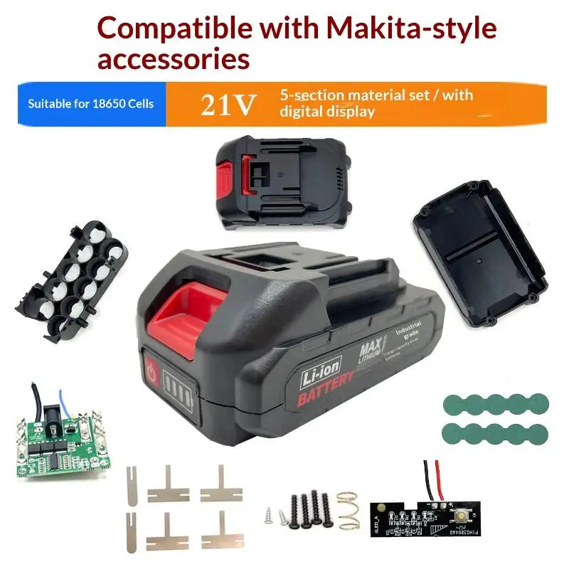 21V 18650 Battery Case Holder 5S 50A – DIY Screwdriver Pack Battery Pack Case Qme