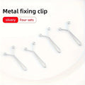Invisible Waist Adjuster Metal Clip for Jeans & Pants – 4pcs Waist Adjuster Clip Qme 4pcs Silver