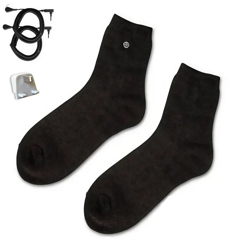 Grounding Socks Silver Fiber Earthing Socks for Sleep & Yoga Earthing Grounding Socks Qst UK