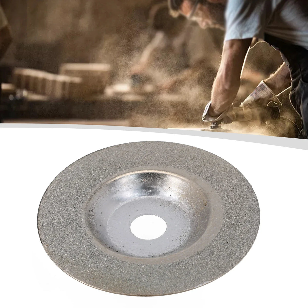 60 Grit Diamond Abrasive Cutting Disc 4-Inch Grinder Wheel Diamond Cutting Disc Qme Default Title