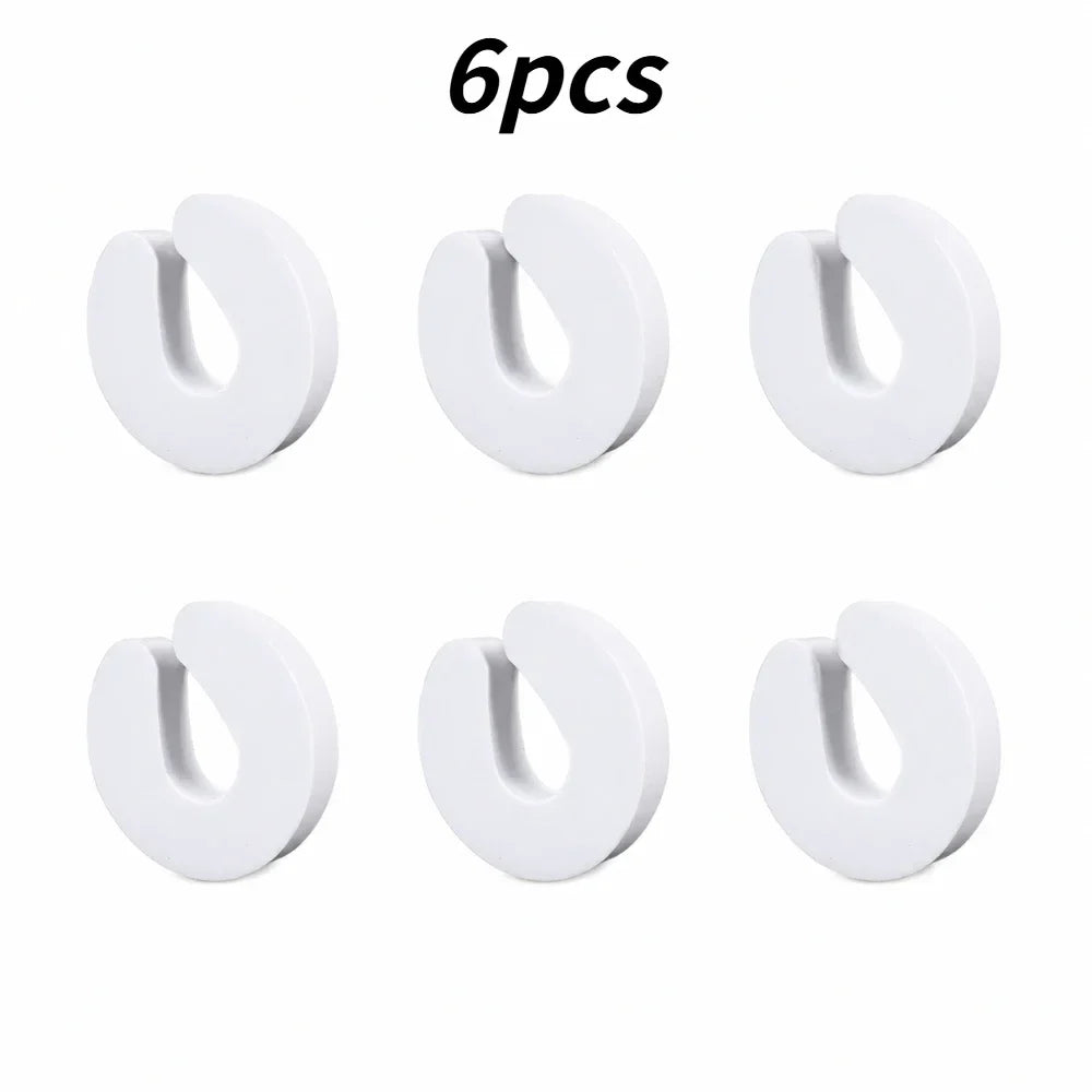 Soft Foam Door Stopper Clip – Finger Guard for Home Doors Door Safety Clip Qme white 6pcs