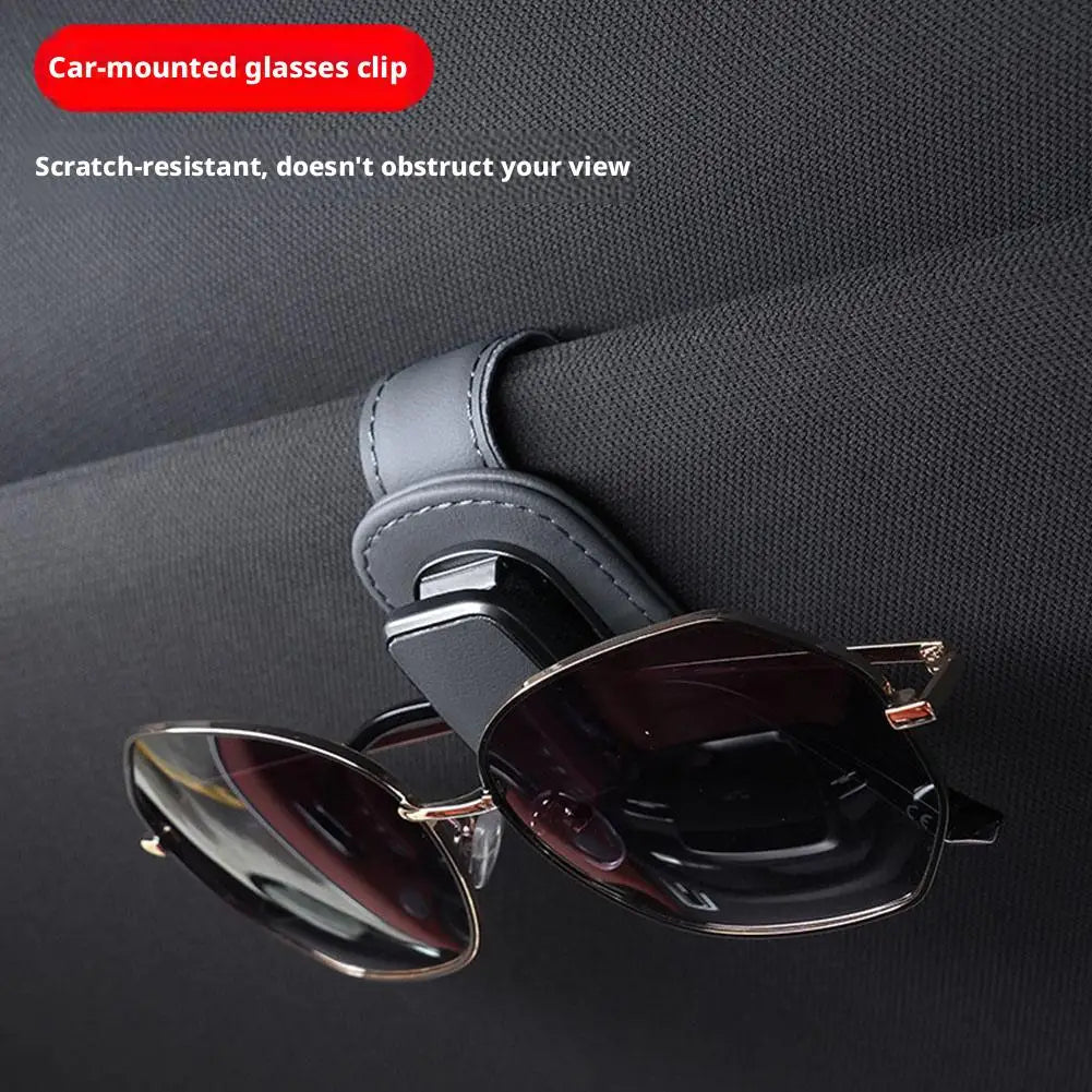 Car Sun Visor Sunglass Holder Clip | Auto Eyeglass Organizer Visor Sunglass Holder Qme