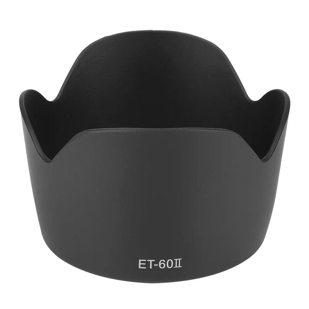 ET-60II Lens Hood for Canon 75-300mm & EF-S 55-250mm IS Camera Lens Hood Qst black