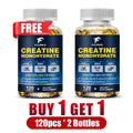 Creatine Monohydrate Capsules – Strength & Muscle Support Creatine Supplement Qst 2 Bottles-120pcs