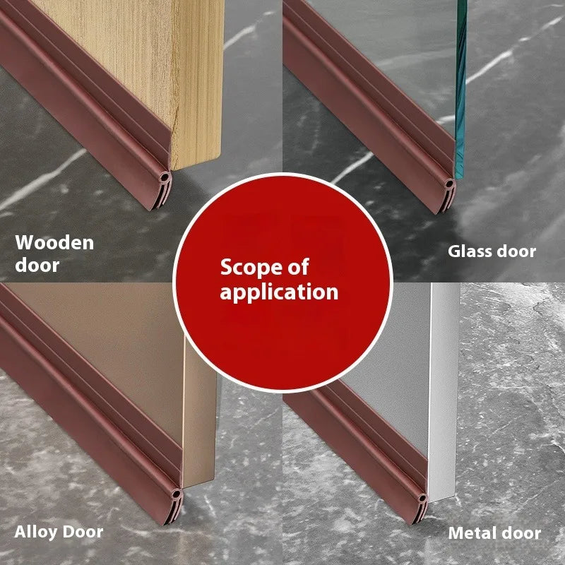 PVC Door Bottom Sealing Strip Waterproof 93cm | Draft Stopper Door Weather Strip Qme