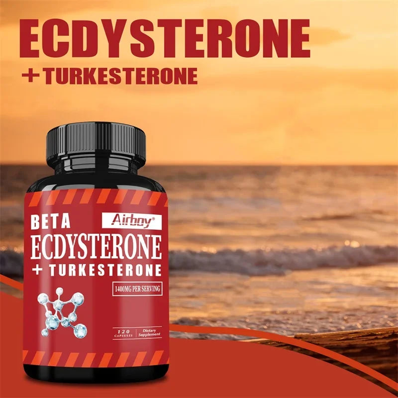 Beta Ecdysterone & Turkesterone Supplement – 1400mg Performance Supplement Qst