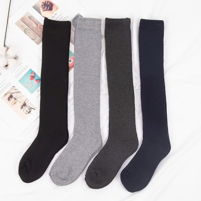 Men's Winter Thermal Compression Thigh-High Knee Socks Compression Thigh Socks Qme