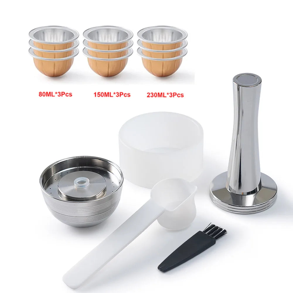 Reusable Stainless Steel Coffee Pods for Nespresso Vertuo Next Reusable Coffee Capsule Qst As picture 5