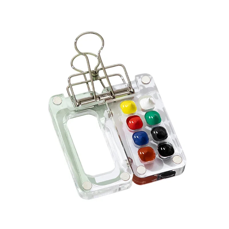 Travel Watercolour Paint Palette – Mini Pocket Artist Set Watercolour Paint Set Qme