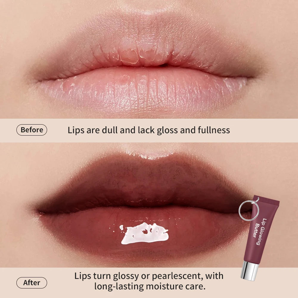 Lakerain Lip Glowing Butter – Moisturizing Colored Lip Gloss Colored Lip Gloss Qst