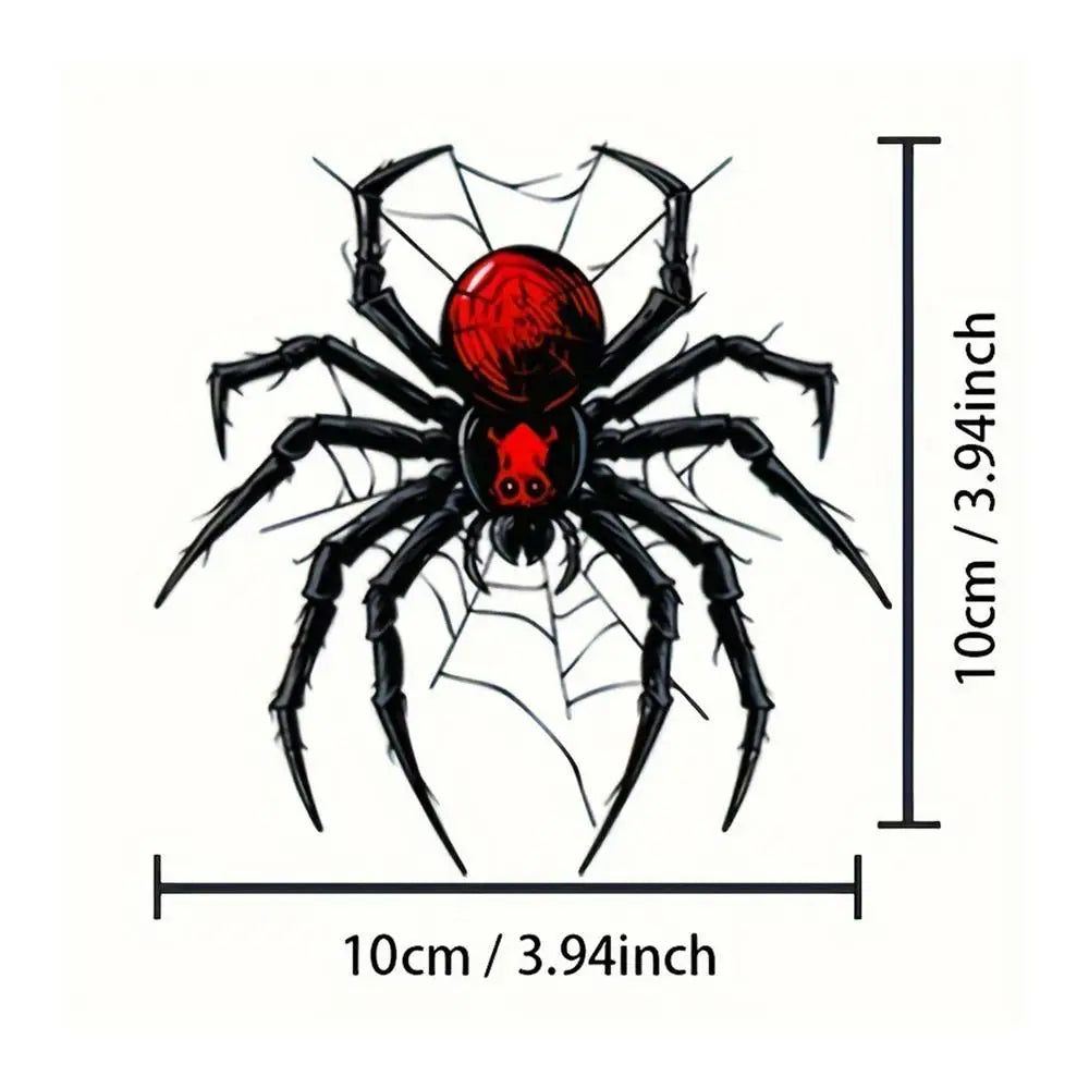 Spider Cartoon Car Sticker Decal | 10cm Auto Decoration Car Decal Sticker Qme Black