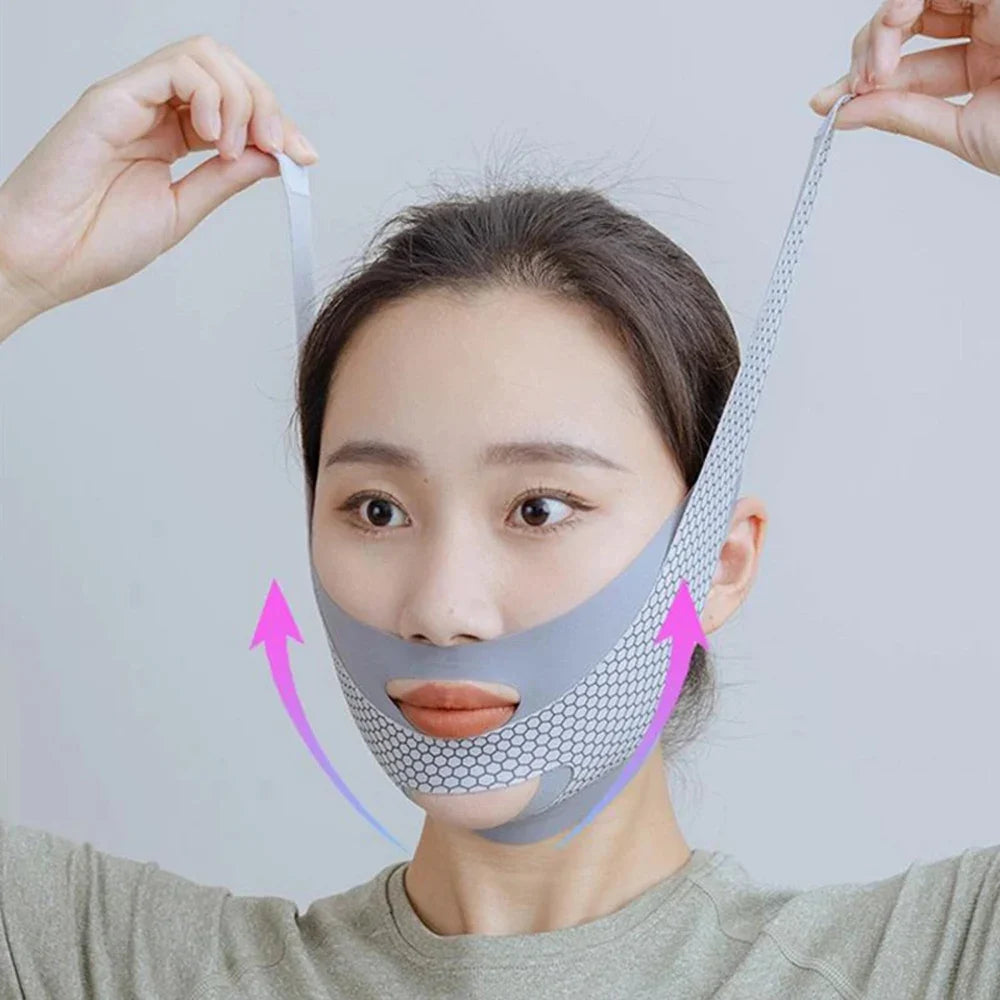 V-Shape Face Sculpting Sleep Mask – Elastic Lifting & Contouring Face Sculpting Mask Qme