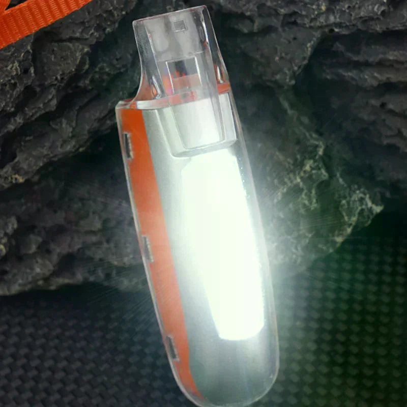 Survival Whistle with LED Flashlight | Mini USB Rechargeable Survival Whistle Torch Qme