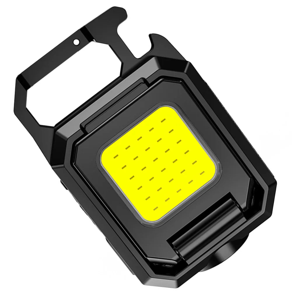 Mini COB LED Keychain Flashlight 1000LM USB Rechargeable IPX4 Keychain Flashlight Qme