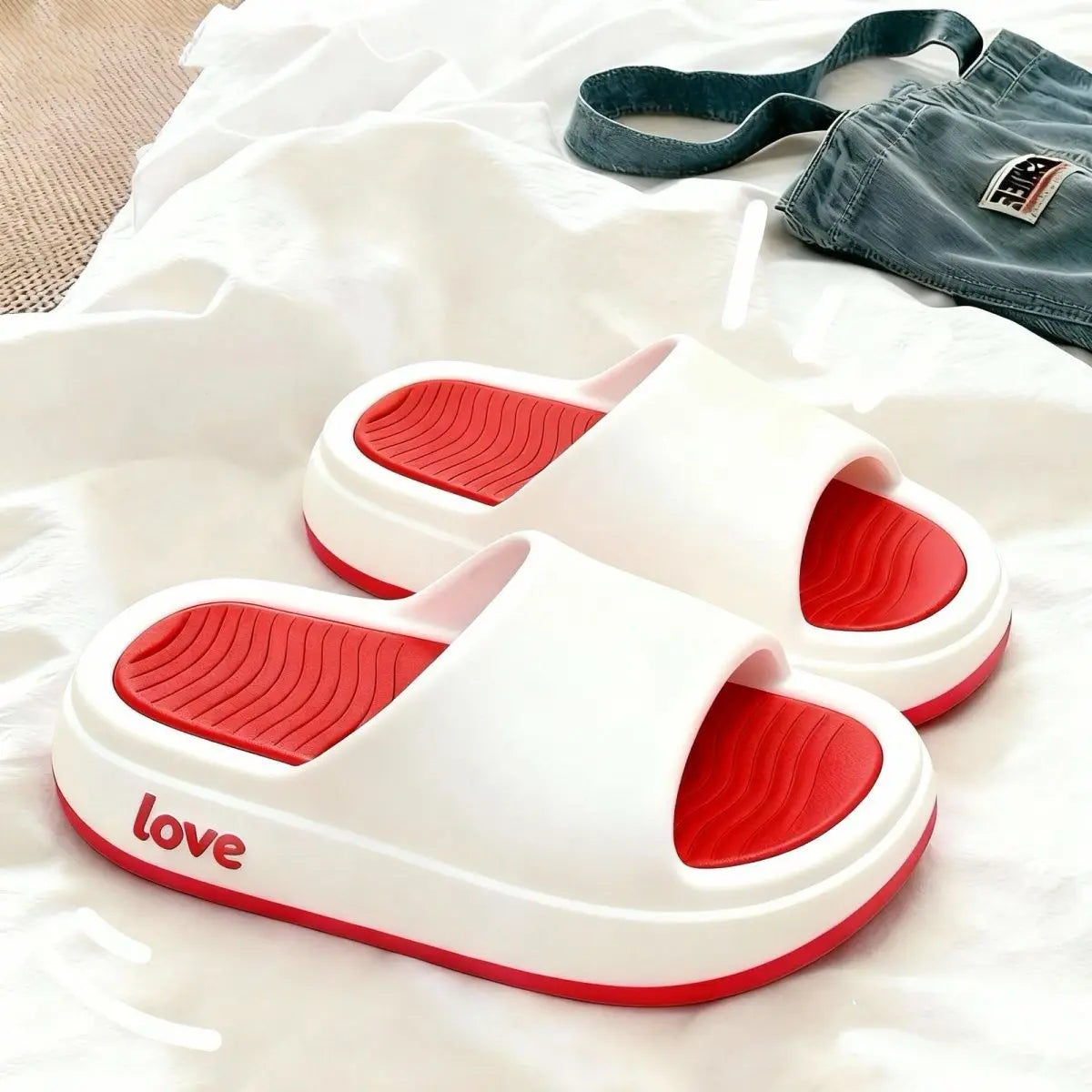 Women's Platform Flip Flops – Non-Slip Summer Beach Slippers Platform Flip Flops Qst