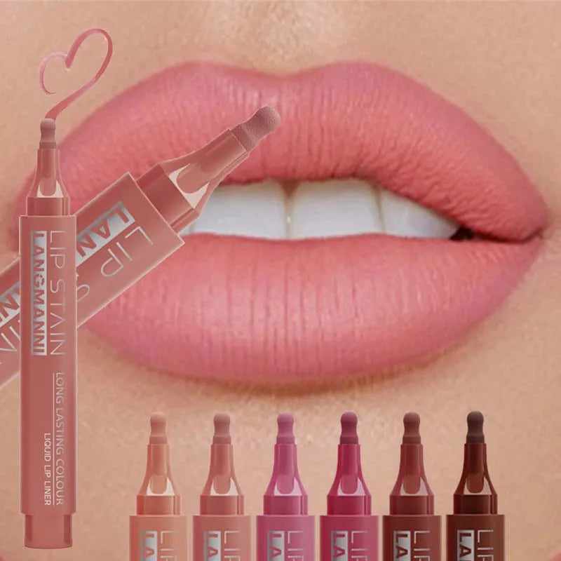 Waterproof Matte Lip Liner Pencil – 6 Colors | Long-Lasting Lip Liner Pencil Qme