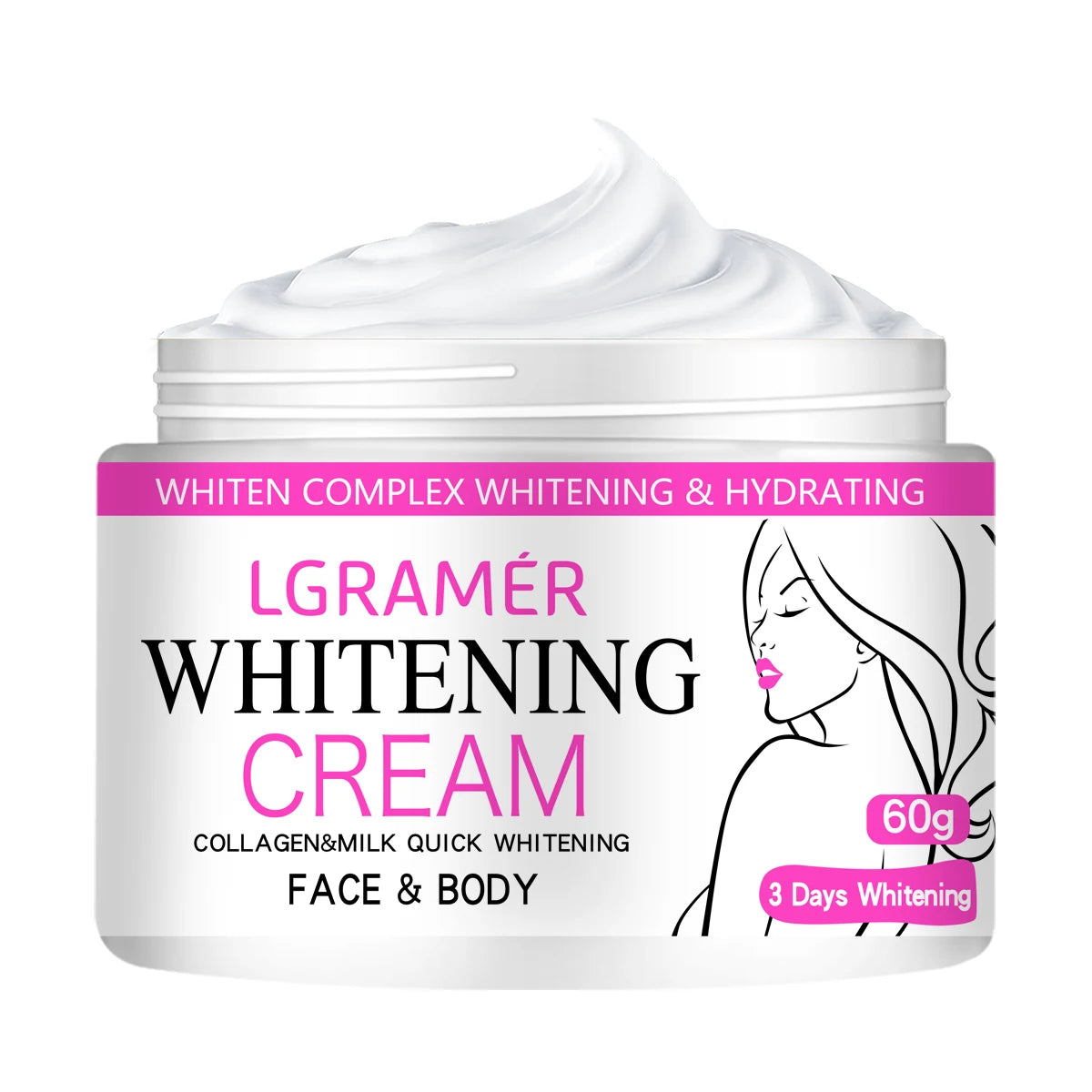 YOUNGCOME Brightening Body Cream – Face, Neck & Underarm Skin Brightening Cream Qst 60g