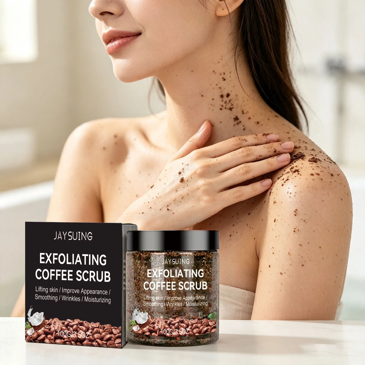 100g Coffee Body Scrub – Exfoliate & Smooth All Skin Types Body Scrub Qst