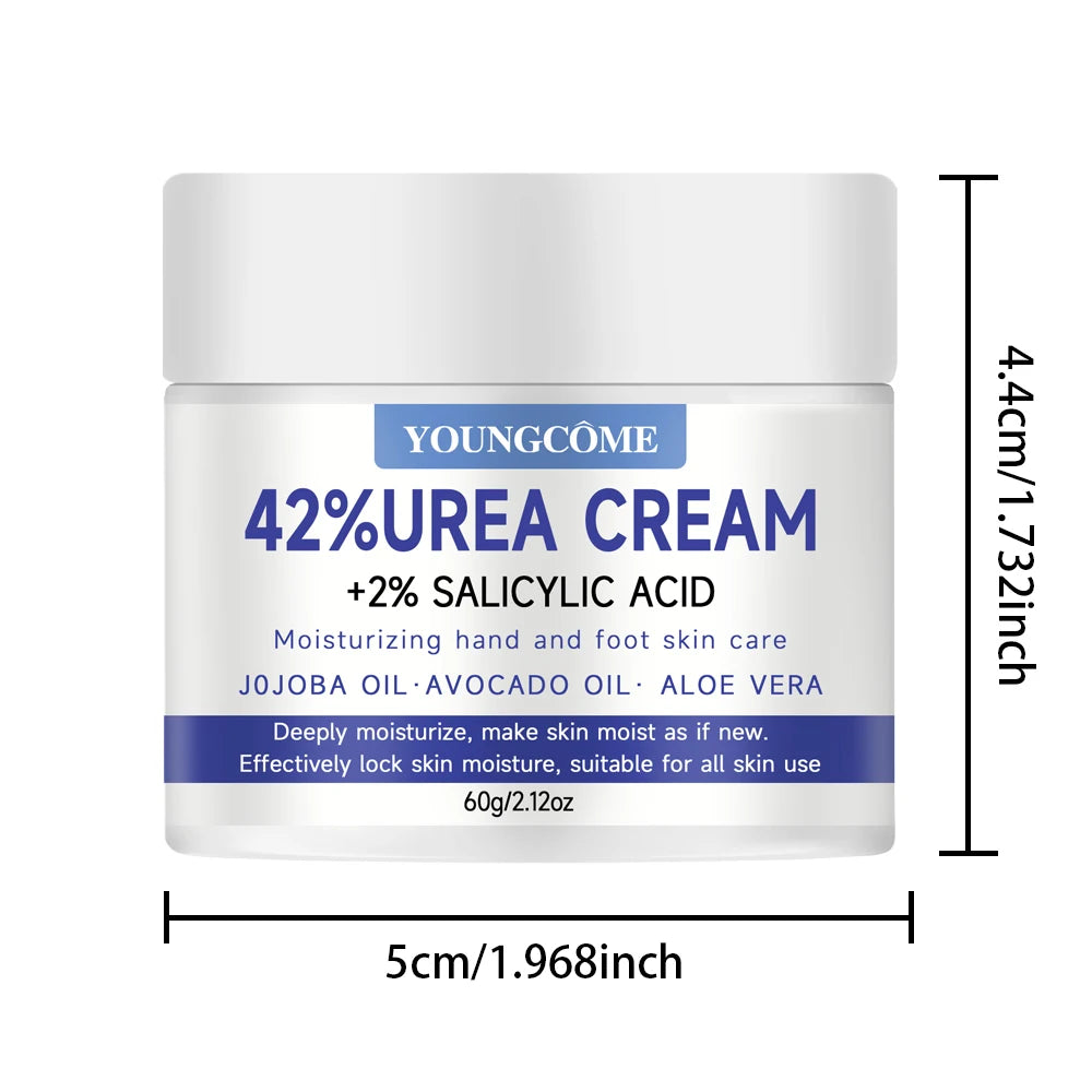 YOUNGCOME 42% Urea + 2% Salicylic Acid Cream – Heels & Skin Foot & Body Cream Qst 60G