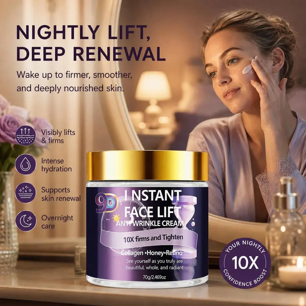 Instant Face Lift Cream – Collagen, Honey & Retinol 60g Face Lift Cream Qme