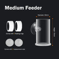 Transparent Acrylic Fish Tank Food Feeder Cup | Aquarium Accessory Aquarium Feeder Cup Qme Medium