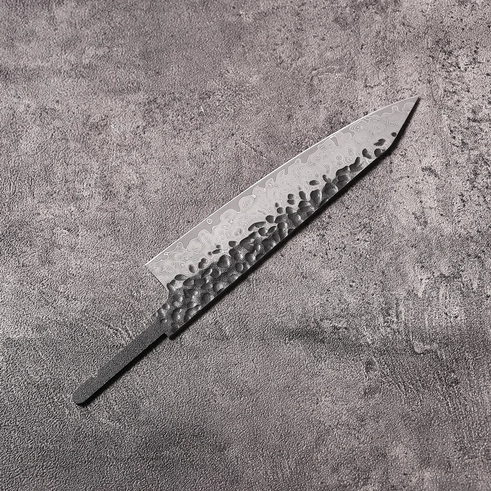 DASHWAY 5" Damascus Steel Knife Blank Blade – DIY Full Tang Knife Blank Blade Qst