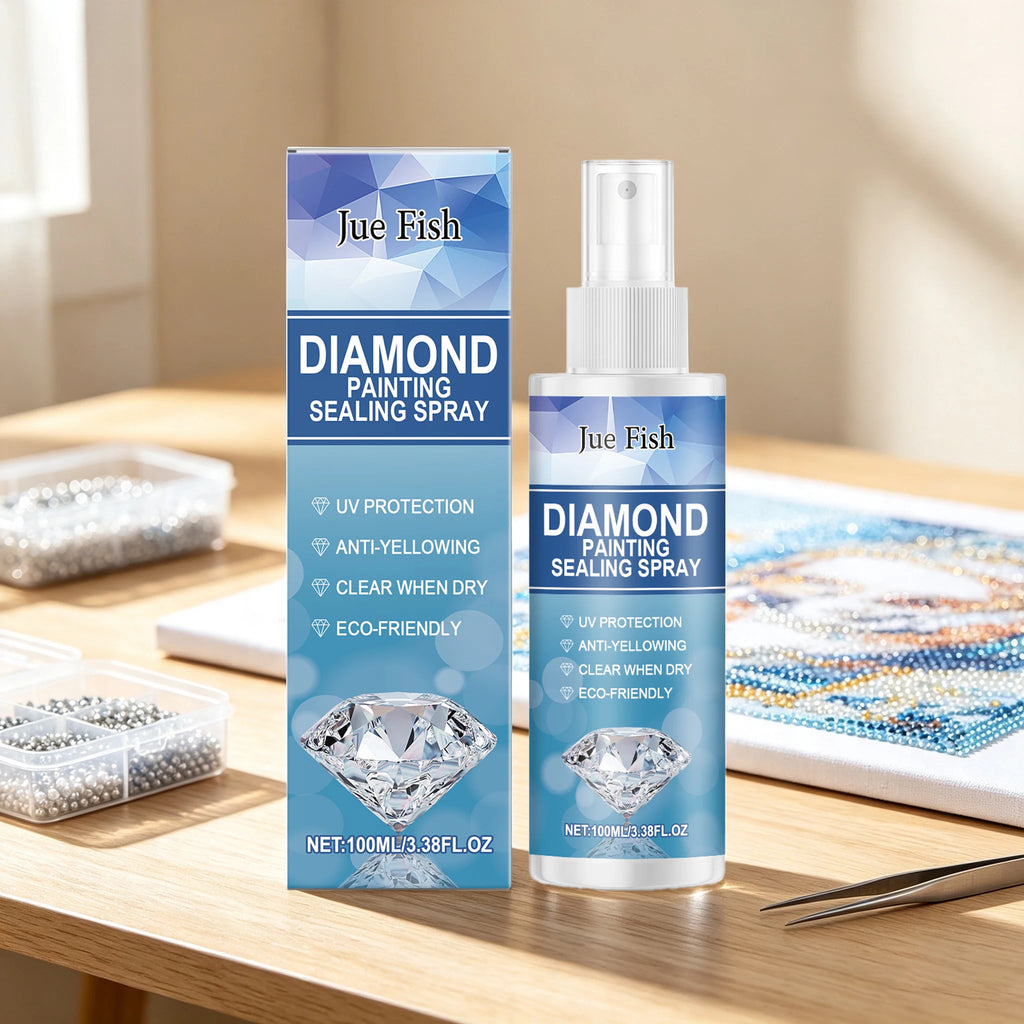 Diamond Painting Sealer Spray 100ml – UV Protective Clear Coat Craft Sealer Spray Qst