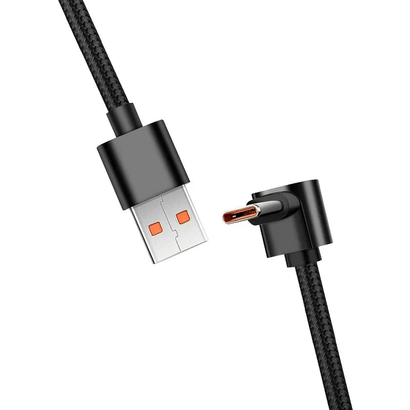 90° Braided USB-C Fast Charging Cable PD | 4 Lengths USB-C Charging Cable Qme
