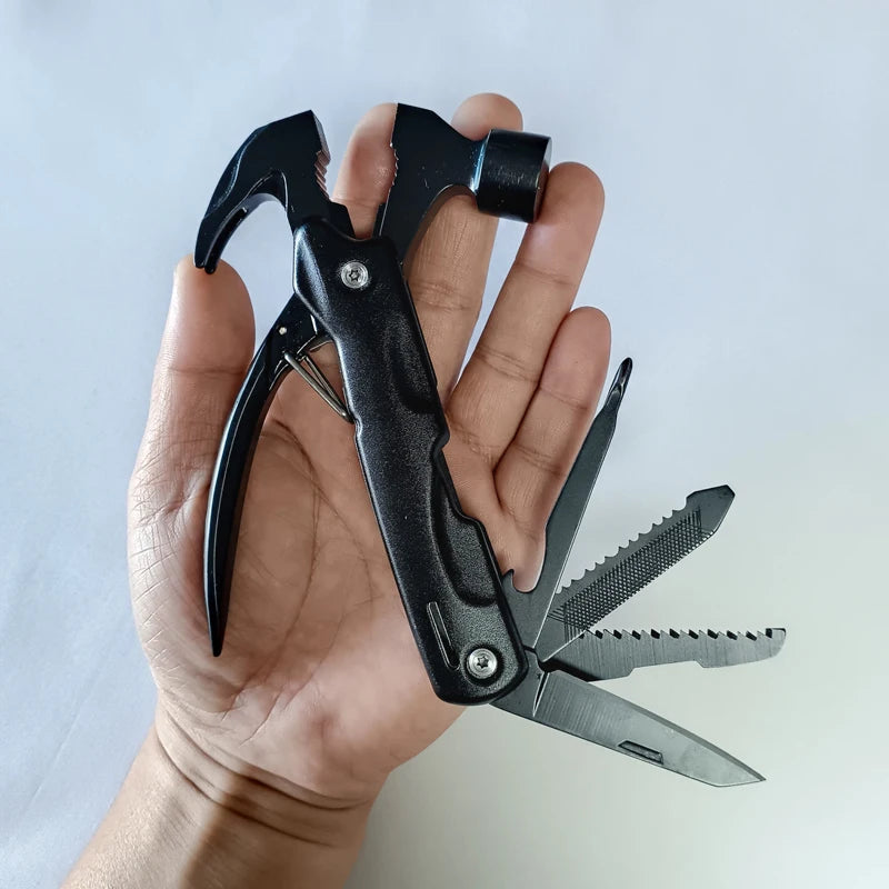 12-in-1 Multitool Hammer – Compact Stainless Steel Multi-Tool Multitool Hammer Qst