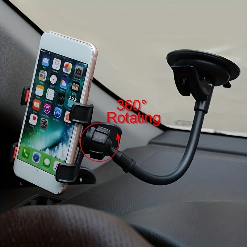 Universal Dashboard Car Phone Mount – Suction Cup Holder Car Phone Mount Qme Black