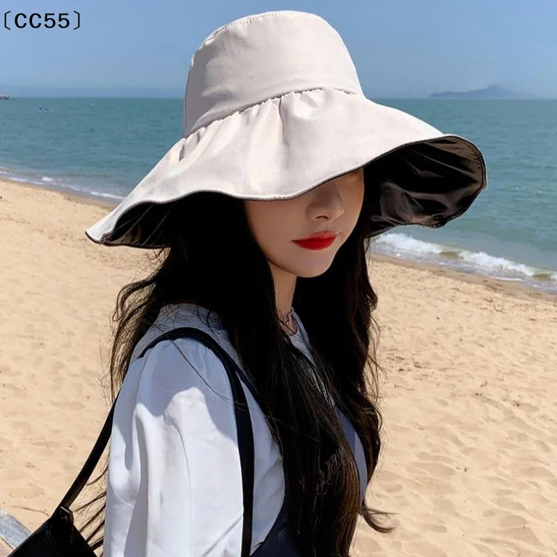 Women's Wide Brim Sun Hat – Breathable Fisherman Cap Wide Brim Sun Hat Qst